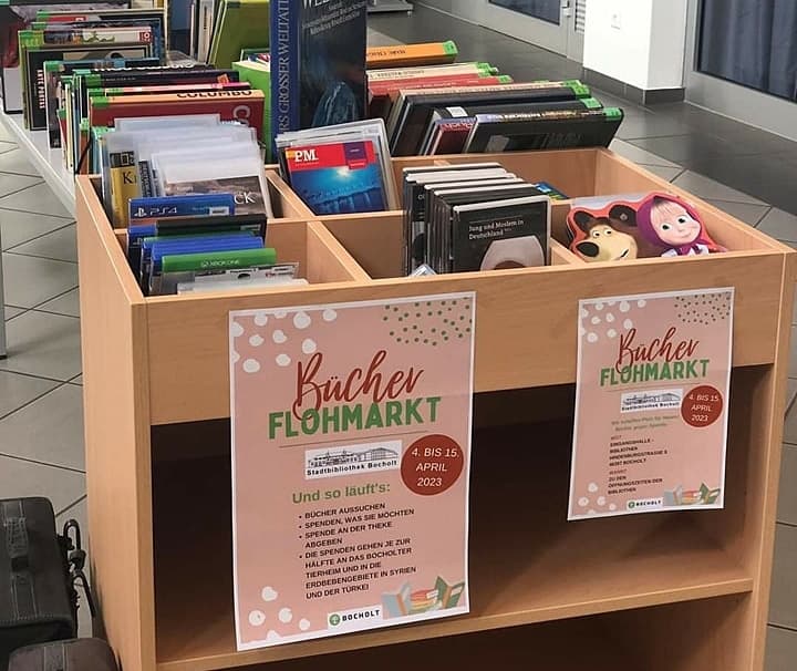 Bücherflohmarkt in der Stadtbibliothek