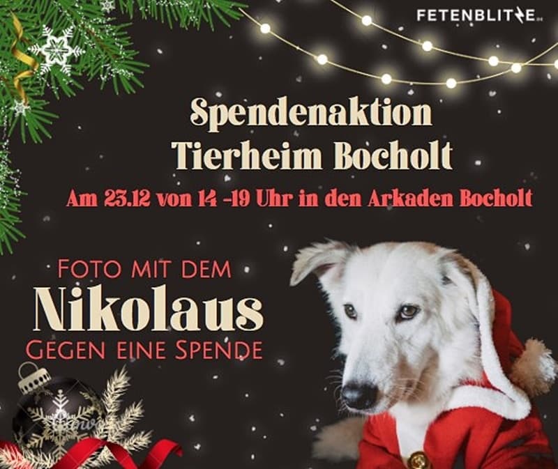 Fotoshooting mit dem Nikolaus am 23.12. von 14:00 bis 19:00 Uhr