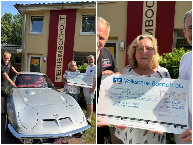 Opel-GT-Community spendet für uns