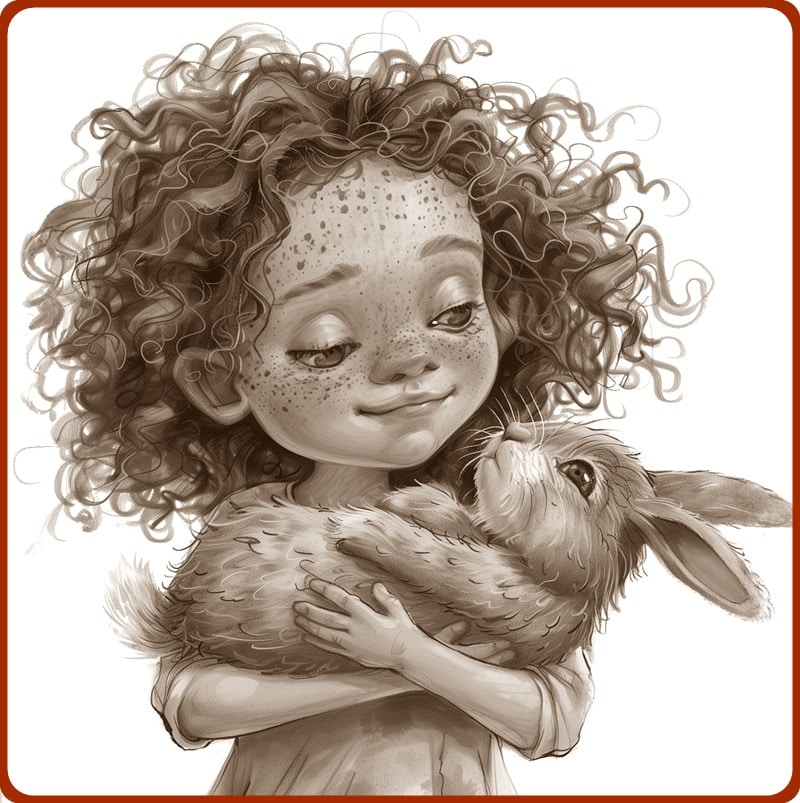 Frau mit Kaninchen4