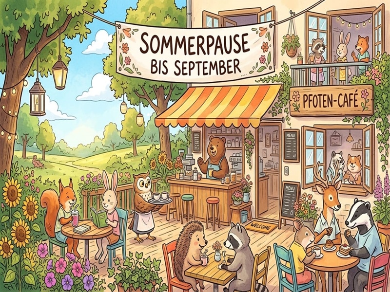 Unsere Cafeteria hat Sommerpause